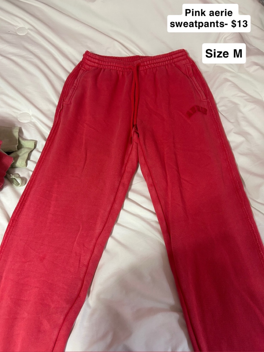 aerie Coral-Pink Sweatpants